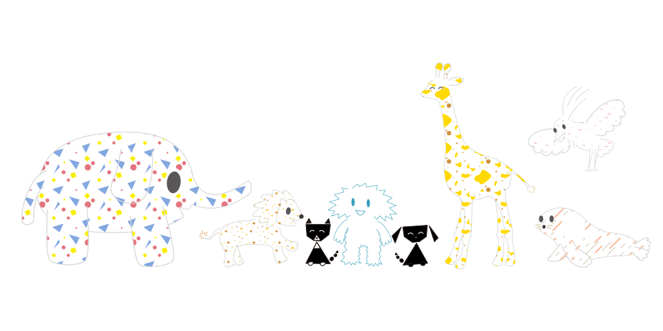 動物がたくさんきたよ